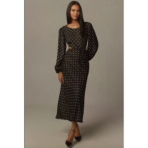 vinya poplin drop waist dress Vinya Drop Waist Midi Dress